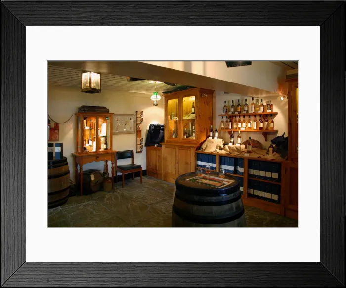 Framed Print : Talisker Distillery Shop, Isle of Skye, Highland, Scotland Framed Print : Talisker Distillery Shop, Isle of Skye, Highland, Scotland