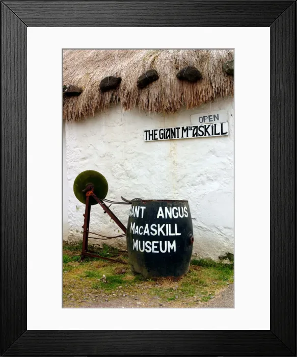 Framed Print : The Giant MacAskill Museum, Dunvegan, Isle of Skye, Highland, Scotland Framed Print : The Giant MacAskill Museum, Dunvegan, Isle of Skye, Highland, Scotland