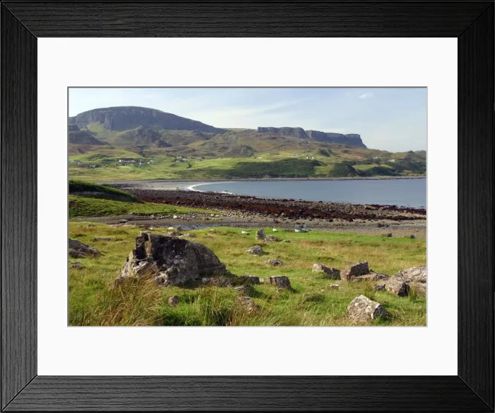 Framed Print : Distant view of the Quiraing, Isle of Skye, Highland, Scotland Framed Print : Distant view of the Quiraing, Isle of Skye, Highland, Scotland