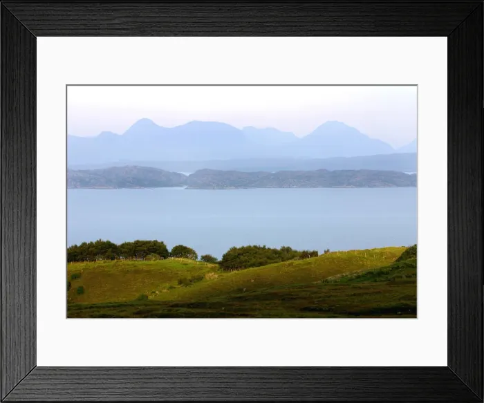Framed Print : View of the Torridon Hills from Skye, Highland, Scotland Framed Print : View of the Torridon Hills from Skye, Highland, Scotland