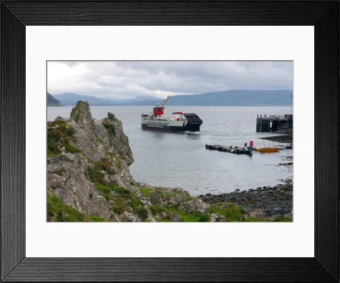 Framed Print : Tobermory ferry leaving Kinchoan, Ardnamurchan Peninsula, Highland, Scotland Framed Print : Tobermory ferry leaving Kinchoan, Ardnamurchan Peninsula, Highland, Scotland