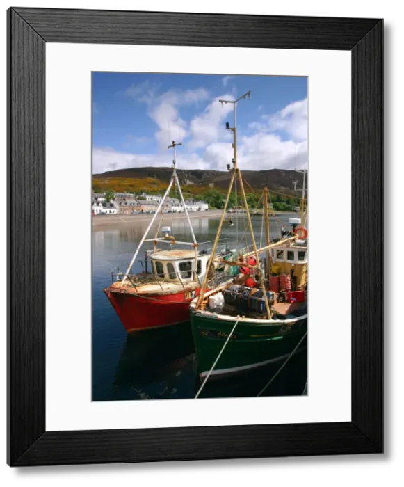 Framed Print : Fishing boats, Ullapool harbour, Highland, Scotland Framed Print : Fishing boats, Ullapool harbour, Highland, Scotland
