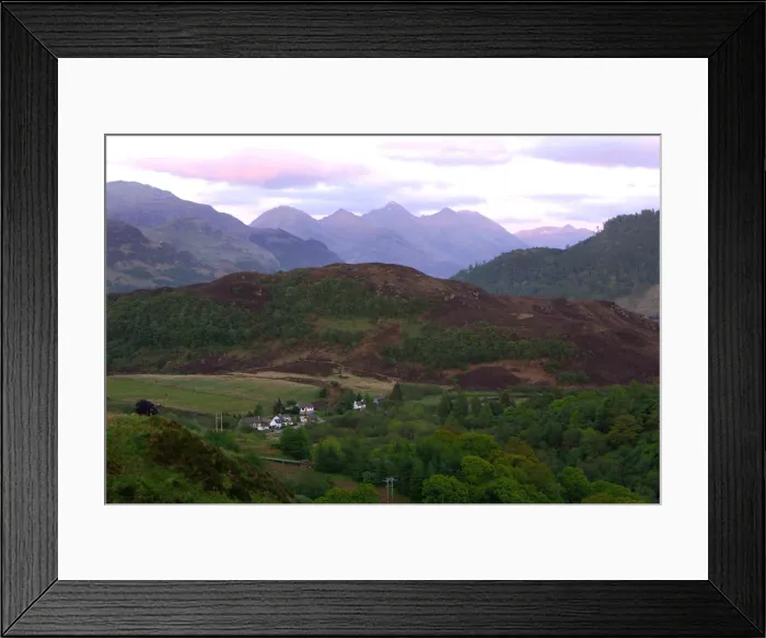 Framed Print : View east from Kyle of Lochalsh, Highland, Scotland