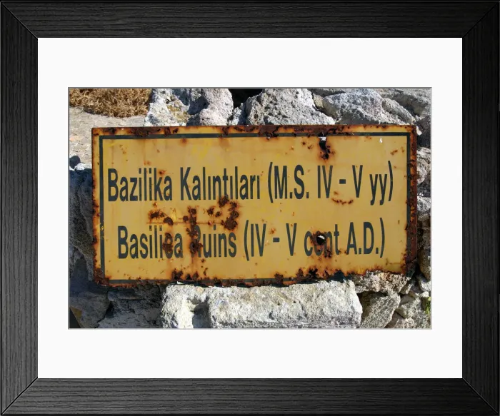 Framed Print : Sign, Dipkarpaz (Rizokarpaso), North Cyprus Framed Print : Sign, Dipkarpaz (Rizokarpaso), North Cyprus