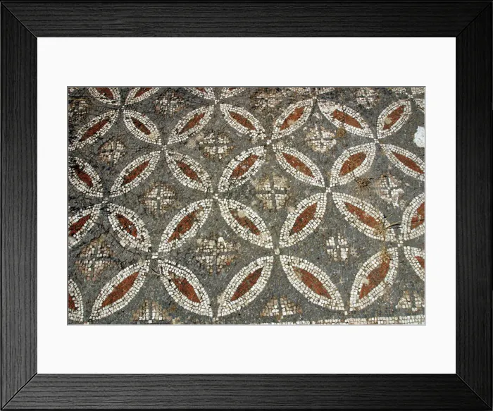 Framed Print : Mosaic floor, ruins of the Basilica of Ayia Trias, Famagusta, North Cyprus Framed Print : Mosaic floor, ruins of the Basilica of Ayia Trias, Famagusta, North Cyprus
