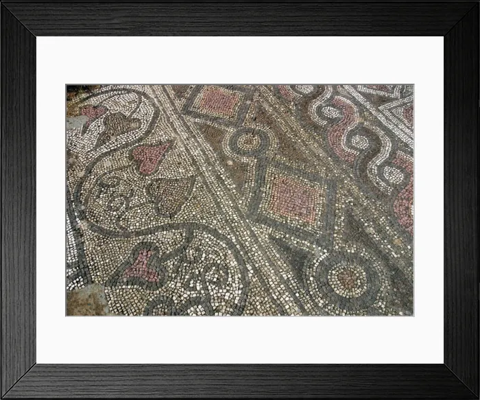 Framed Print : Mosaic floor, ruins of the Basilica of Ayia Trias, Famagusta, North Cyprus Framed Print : Mosaic floor, ruins of the Basilica of Ayia Trias, Famagusta, North Cyprus