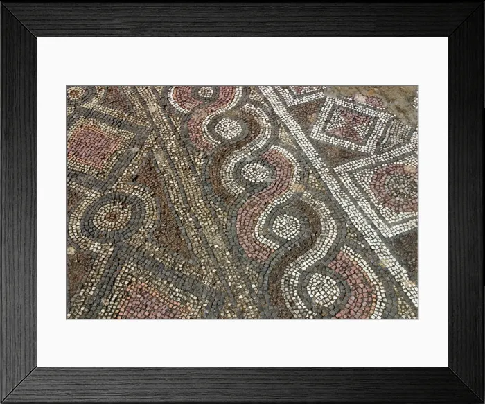 Framed Print : Mosaic floor, ruins of the Basilica of Ayia Trias, Famagusta, North Cyprus Framed Print : Mosaic floor, ruins of the Basilica of Ayia Trias, Famagusta, North Cyprus