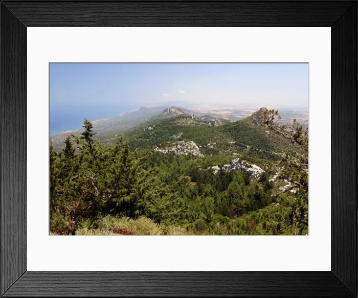 Framed Print : View from Kantara Castle, North Cyprus Framed Print : View from Kantara Castle, North Cyprus