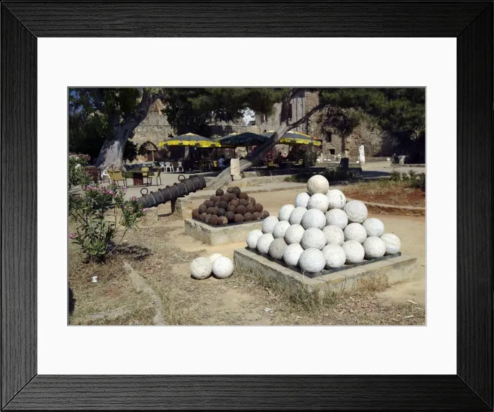 Framed Print : Cannon balls, North Cyprus Framed Print : Cannon balls, North Cyprus