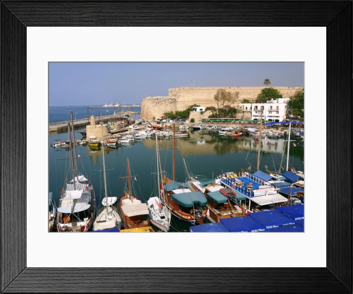 Framed Print : Harbour and castle, Kyrenia (Girne), North Cyprus Framed Print : Harbour and castle, Kyrenia (Girne), North Cyprus