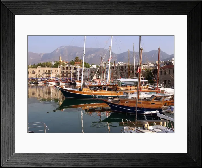 Framed Print : Harbour of Kyrenia (Girne), North Cyprus Framed Print : Harbour of Kyrenia (Girne), North Cyprus