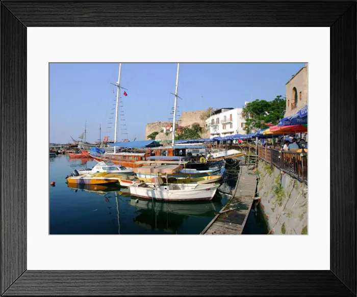 Framed Print : Harbour of Kyrenia (Girne), North Cyprus Framed Print : Harbour of Kyrenia (Girne), North Cyprus