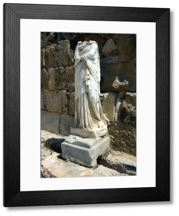 Framed Print : Headless statue, the gymnasium, Salamis, North Cyprus Framed Print : Headless statue, the gymnasium, Salamis, North Cyprus