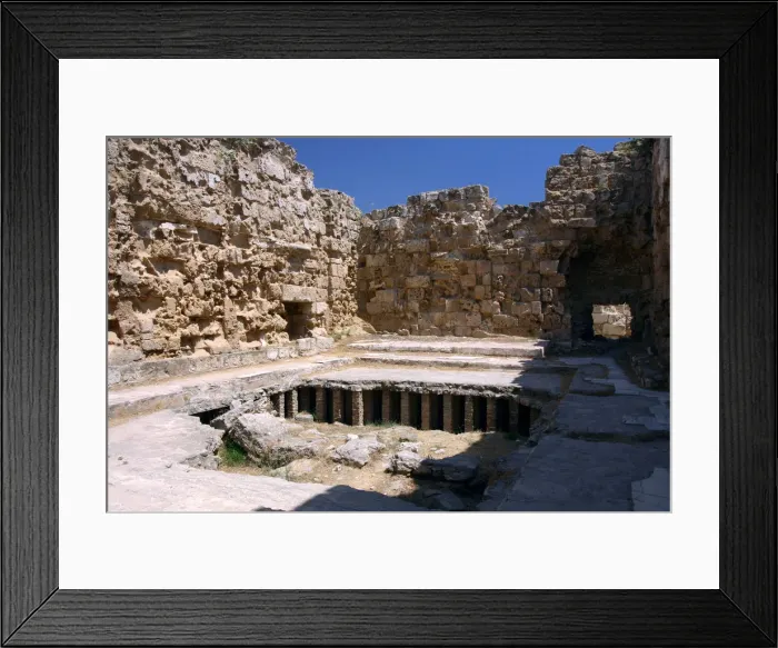 Framed Print : Roman hypocaust, Salamis, North Cyprus Framed Print : Roman hypocaust, Salamis, North Cyprus