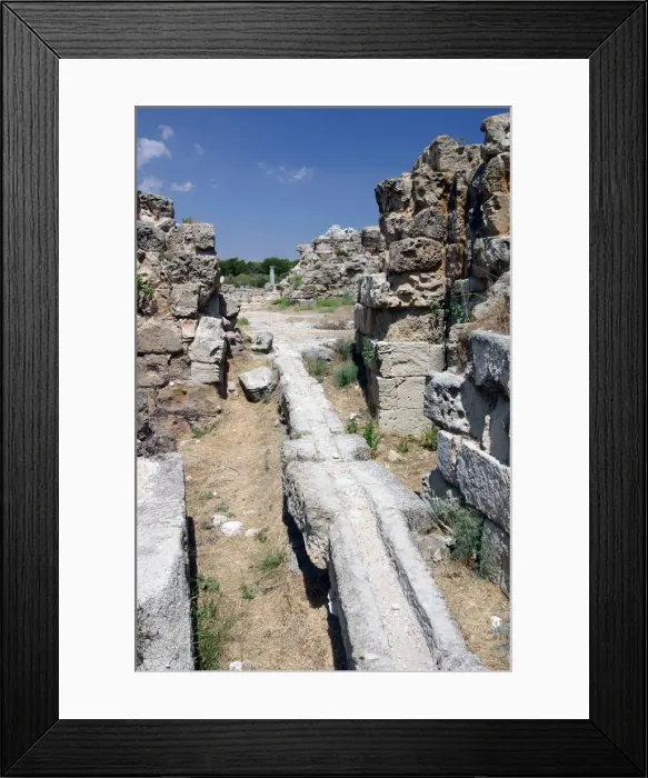 Framed Print : Roman water channel, Salamis, North Cyprus Framed Print : Roman water channel, Salamis, North Cyprus