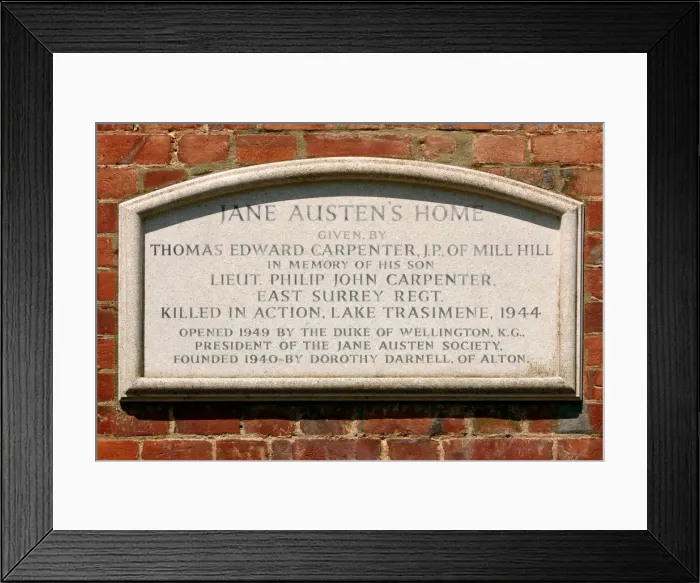 Framed Print : Jane Austens House, Hampshire, England Framed Print : Jane Austens House, Hampshire, England