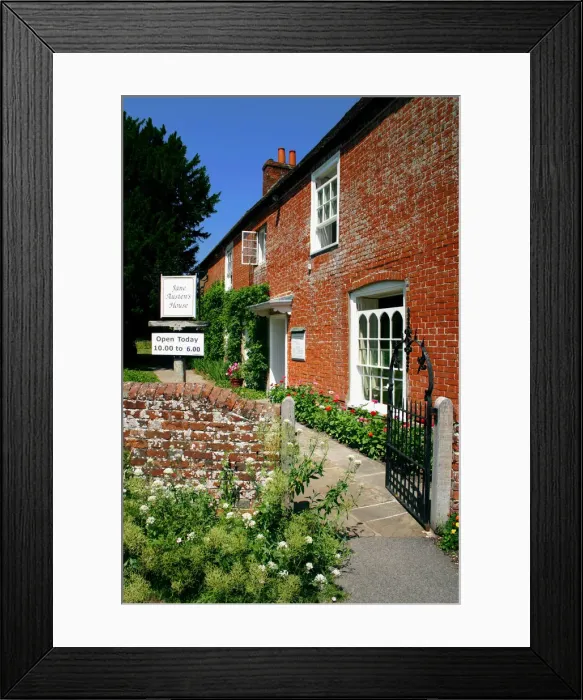 Framed Print : Jane Austens House, Hampshire, England Framed Print : Jane Austens House, Hampshire, England