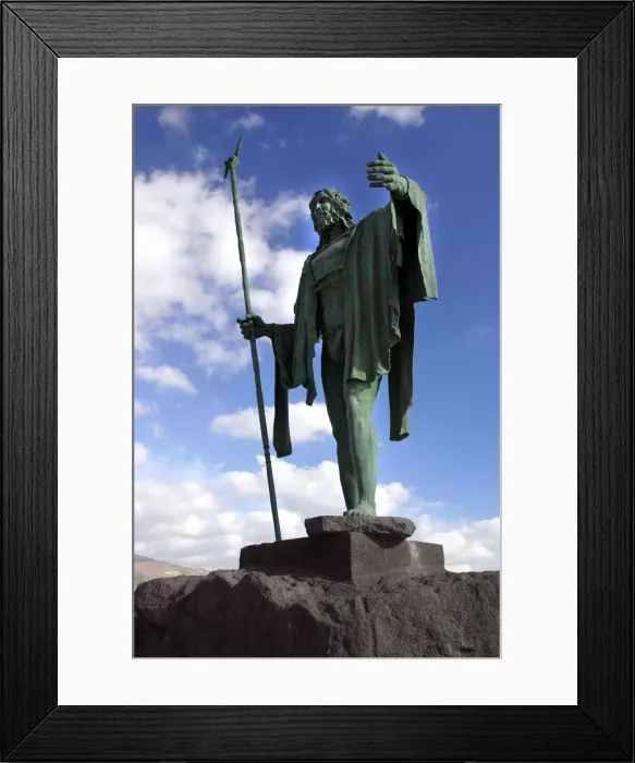 Framed Print : Guanche Statue, Candelaria, Tenerife, 2007 Framed Print : Guanche Statue, Candelaria, Tenerife, 2007