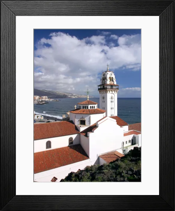 Framed Print : Church and bay, Candelaria, Tenerife, 2007 Framed Print : Church and bay, Candelaria, Tenerife, 2007
