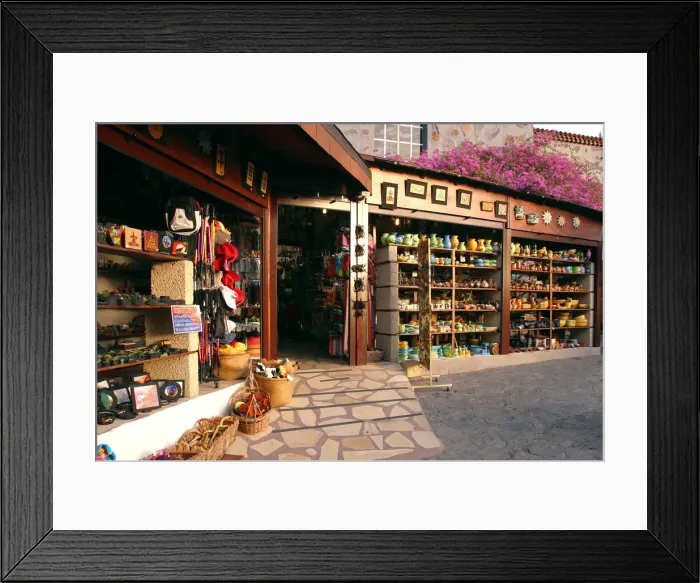 Framed Print : Gift and craft shop, Masca, Tenerife, Canary Islands, 2007 Framed Print : Gift and craft shop, Masca, Tenerife, Canary Islands, 2007