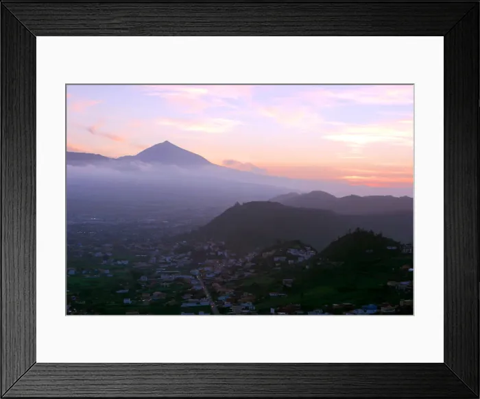 Framed Print : Sunset behind Mount Teide, volcano on Tenerife, Canary Islands, 2007 Framed Print : Sunset behind Mount Teide, volcano on Tenerife, Canary Islands, 2007