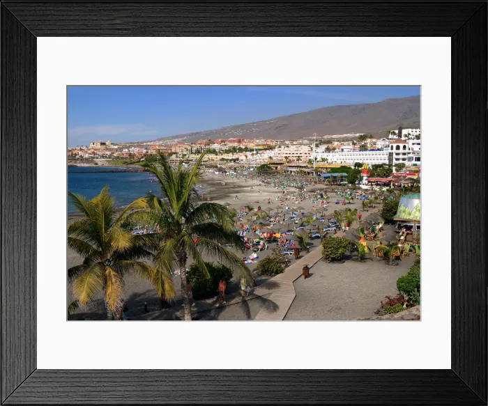 Framed Print : Playa de Torviscas beach, Playa de las Americas, Tenerife, Canary Islands, 2007 Framed Print : Playa de Torviscas beach, Playa de las Americas, Tenerife, Canary Islands, 2007