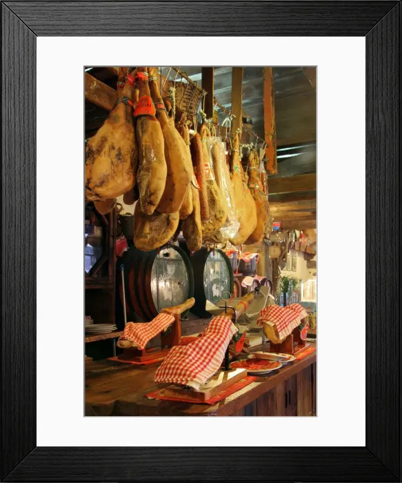 Framed Print : Hams for sale, Casa de Miranda, Puerto de la Cruz, Tenerife, Canary Islands, 2007 Framed Print : Hams for sale, Casa de Miranda, Puerto de la Cruz, Tenerife, Canary Islands, 2007