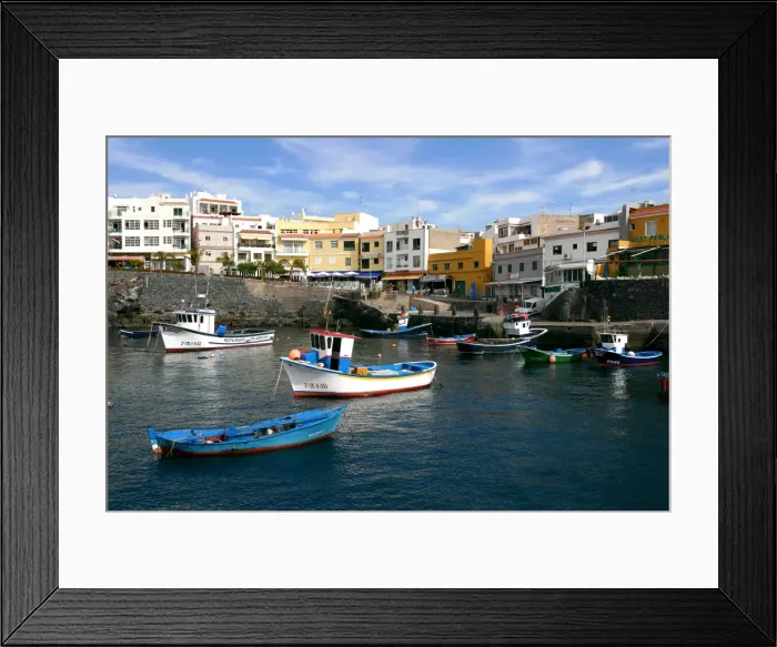 Framed Print : Harbour of Los Abrigos, Tenerife, Canary Islands, 2007 Framed Print : Harbour of Los Abrigos, Tenerife, Canary Islands, 2007