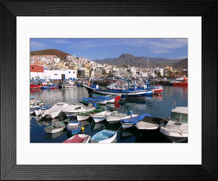 Framed Print : Harbour, Los Cristianos, Tenerife, Canary Islands, 2007 Framed Print : Harbour, Los Cristianos, Tenerife, Canary Islands, 2007