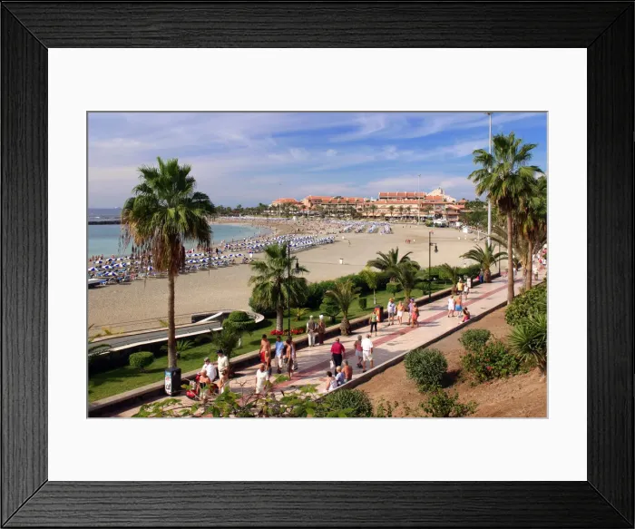 Framed Print : Playa de las Vistas, Los Cristianos, Tenerife, Canary Islands, 2007 Framed Print : Playa de las Vistas, Los Cristianos, Tenerife, Canary Islands, 2007
