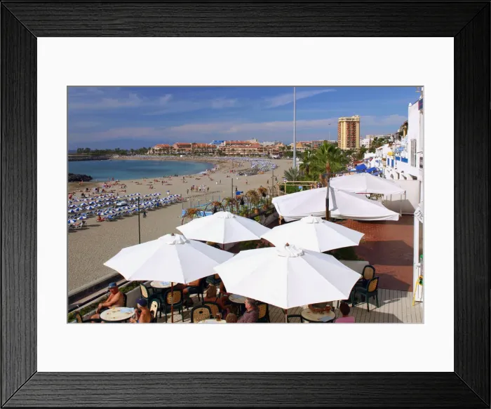 Framed Print : Beachfront bar, Playa de las Vistas, Los Cristianos, Tenerife, Canary Islands, 2007 Framed Print : Beachfront bar, Playa de las Vistas, Los Cristianos, Tenerife, Canary Islands, 2007
