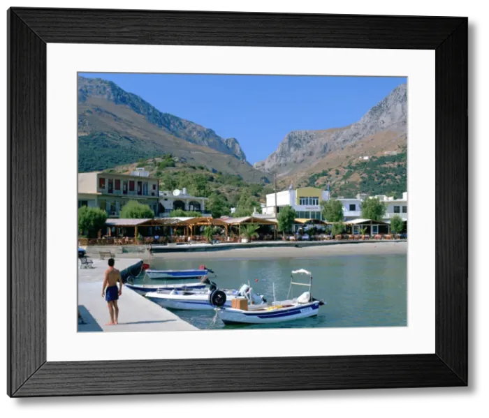 Framed Print : Harbour, Plakias, Crete, Greece Framed Print : Harbour, Plakias, Crete, Greece