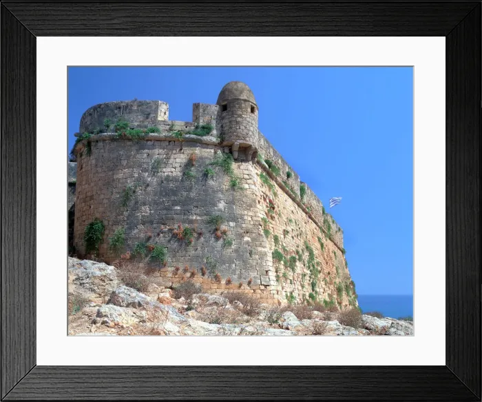 Framed Print : Bastion walls, the Fortezza, Rethymnon, Crete, Greece Framed Print : Bastion walls, the Fortezza, Rethymnon, Crete, Greece