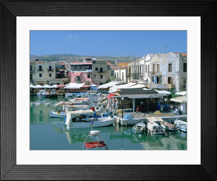 Framed Print : Old Harbour, Rethymnon, Crete, Greece Framed Print : Old Harbour, Rethymnon, Crete, Greece