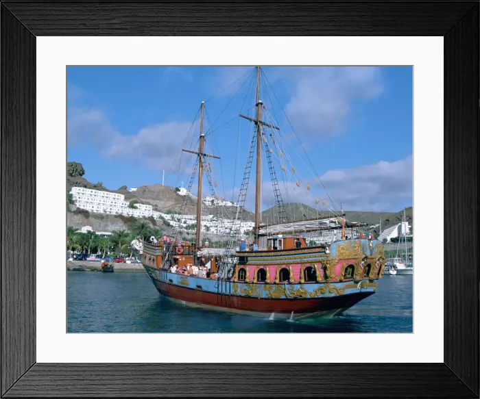 Framed Print : Party Boat, Puerto Rico, Gran Canaria, Canary Islands Framed Print : Party Boat, Puerto Rico, Gran Canaria, Canary Islands