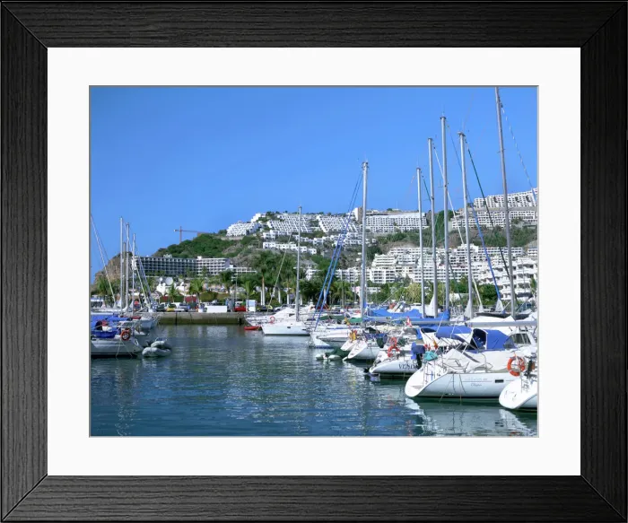 Framed Print : Marina, Puerto Rico, Gran Canaria, Canary Islands Framed Print : Marina, Puerto Rico, Gran Canaria, Canary Islands