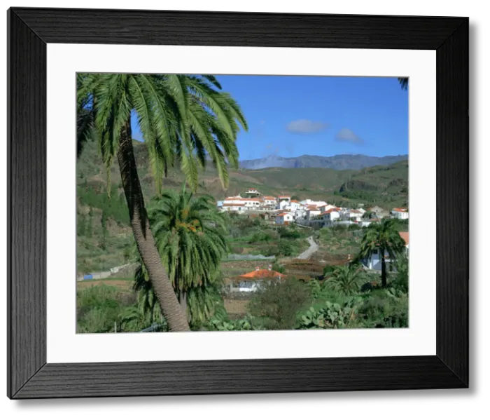 Framed Print : Fataga, mountain village, Gran Canaria, Canary Islands Framed Print : Fataga, mountain village, Gran Canaria, Canary Islands
