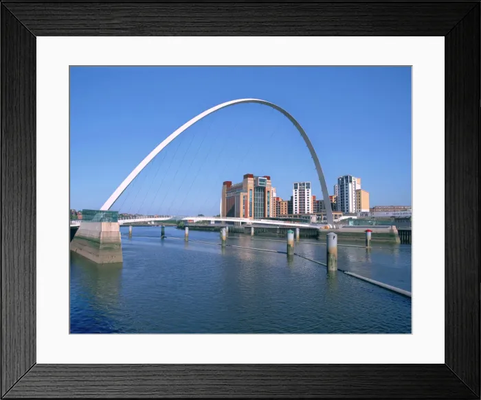 Framed Print : Millennium Bridge and Baltic Art Gallery, Gateshead, Tyne & Wear Framed Print : Millennium Bridge and Baltic Art Gallery, Gateshead, Tyne & Wear