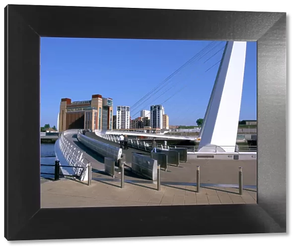 Millennium Bridge and Baltic Art Gallery, Gateshead, Tyne & Wear