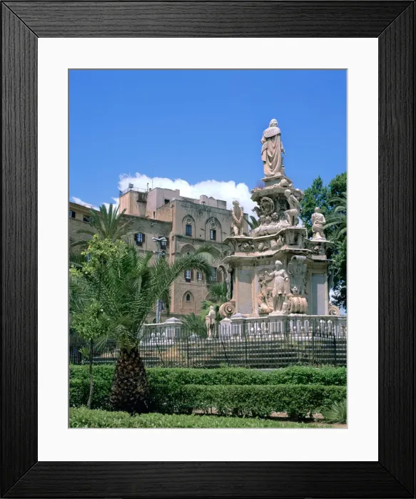 Framed Print : Palazzo dei Normanni from the Piazza della Vittoria, Palermo, Sicily, Italy Framed Print : Palazzo dei Normanni from the Piazza della Vittoria, Palermo, Sicily, Italy