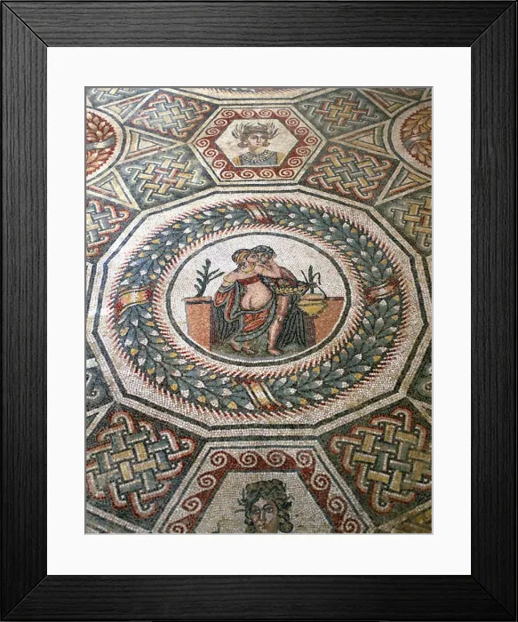 Framed Print : Mosaic in the Roman Villa of Casale, near Piazza Armerina, Sicily, Italy Framed Print : Mosaic in the Roman Villa of Casale, near Piazza Armerina, Sicily, Italy