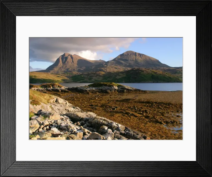 Framed Print : Sail Gharbh and Sail Gorm, Quinag, Highland, Scotland Framed Print : Sail Gharbh and Sail Gorm, Quinag, Highland, Scotland