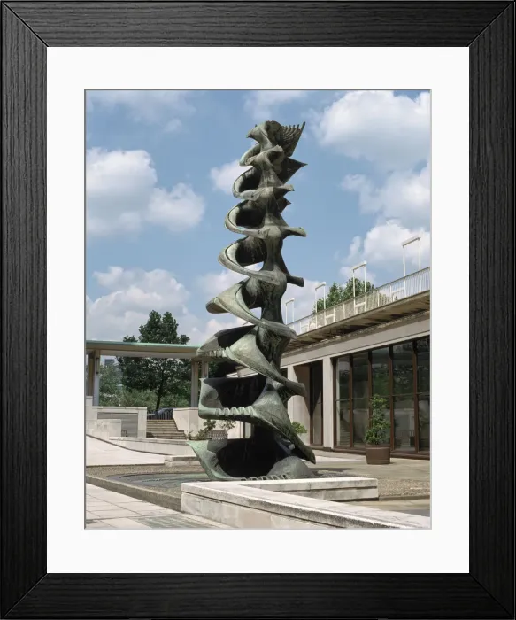 Framed Print : Fountain, courtyard of the Shell Centre, London Framed Print : Fountain, courtyard of the Shell Centre, London
