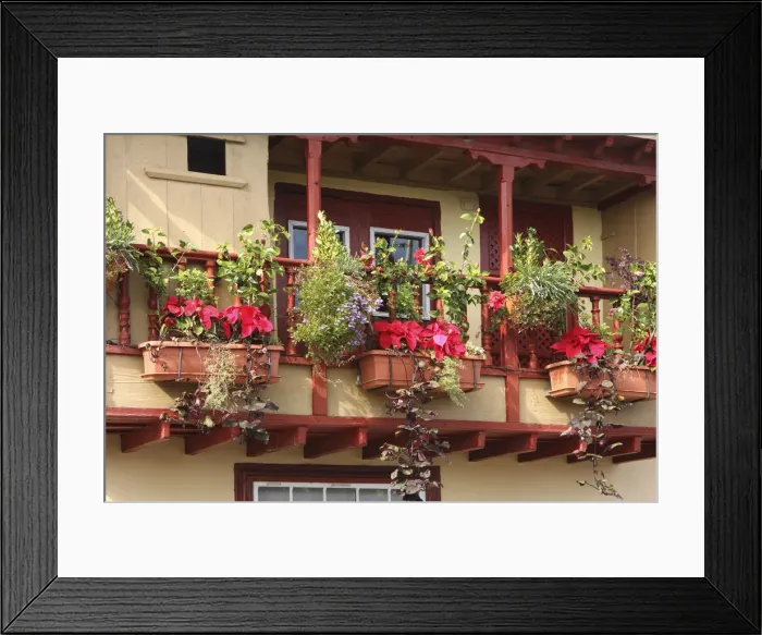 Framed Print : Balconies, Santa Cruz de la Palma, La Palma, Canary Islands, Spain, 2009