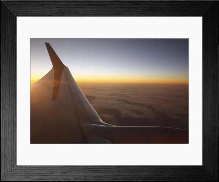 Framed Print : Sunset at 35, 000 feet above La Palma, Canary Islands, Spain, 2009 Framed Print : Sunset at 35, 000 feet above La Palma, Canary Islands, Spain, 2009