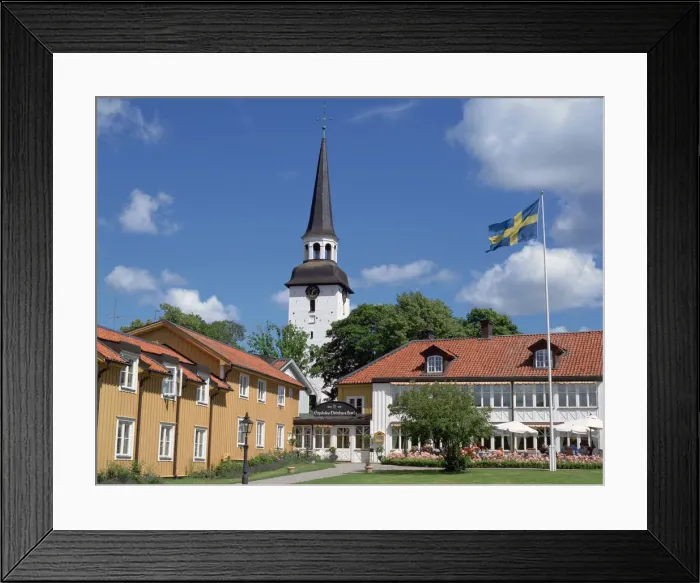 Framed Print : Gripsholm Vardshus and Hotel, Swedens oldest inn, Mariefred, Sodermanland, Sweden Framed Print : Gripsholm Vardshus and Hotel, Swedens oldest inn, Mariefred, Sodermanland, Sweden