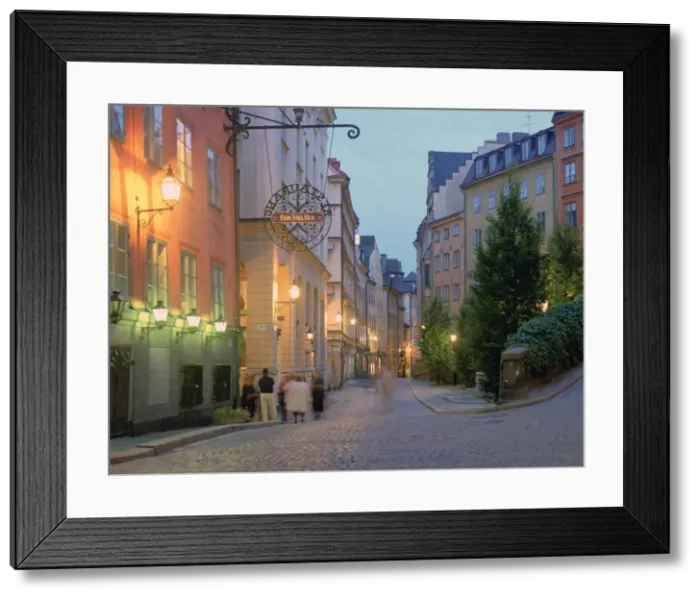 Framed Print : Osterlanggatan, Gamla Stan, Stockholm, Sweden Framed Print : Osterlanggatan, Gamla Stan, Stockholm, Sweden