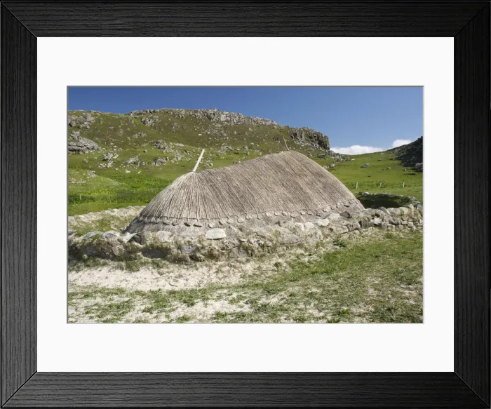 Framed Print : Iron Age house, Lewis, Outer Hebrides, Scotland, 2009 Framed Print : Iron Age house, Lewis, Outer Hebrides, Scotland, 2009