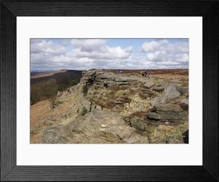 Framed Print : Stanage Edge, Derbyshire, 2009
