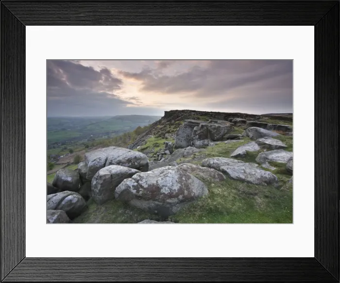 Framed Print : Curbar Edge, Derbyshire, 2009 Framed Print : Curbar Edge, Derbyshire, 2009